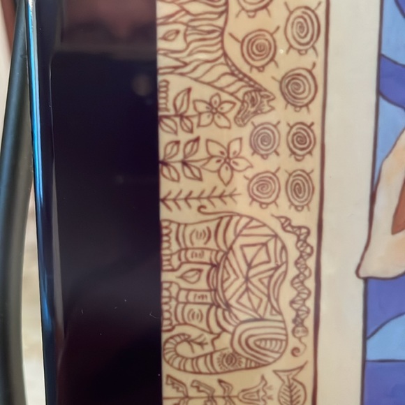 Marne Jaye Tile Art 8X10 Glossy Giraffe Border Graphics African Animals Signed - Picture 5 of 9